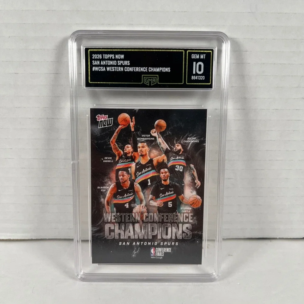 2026 Topps Now San Antonio Spurs #WCSA Western Conference Champions GMA 10